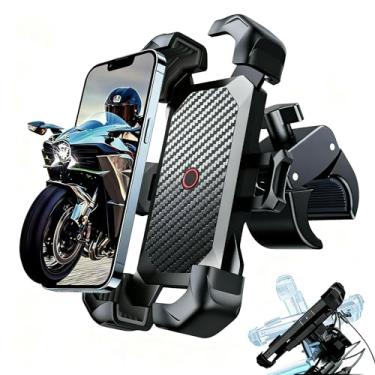 Imagem de Suporte Para Celular Para Motocicleta, à Prova de Choque e Resistente a Impactos, Compatível com Bicicletas Elétricas e Bicicletas, Adequado Para Smartphones de 4,7 a 7,2 Polegadas
