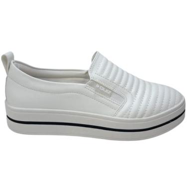 Imagem de Tênis Quiz feminino Urbano Branco lindo Coleção nova, 38, Branco
