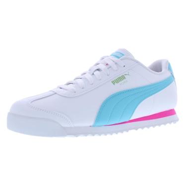 Imagem de PUMA Tênis feminino Roma Shoes, Branco/menta clara/azul herói, 40