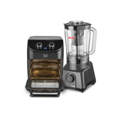 Imagem de Liquidificador 2,6L Turbo Preto 1200w-127v c/ 12 Velocidades Multi Home + Air Fryer Forno 12L Time 60 min 1700w 127v Multi - GO227K GO227K