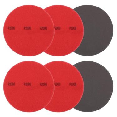 Imagem de YELARXI Almofadas de lixa de bola de boliche, discos de esponja de lixamento de gancho e laço - adequado para (polidor de bola de boliche - lixadeira orbital - ressurgimento) Gramatura 2000, 5