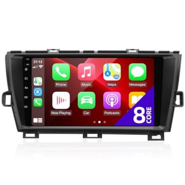 Imagem de CGOGC Rádio Toyota Prius, compatível com Carplay sem fio, Android, tela sensível ao toque, Bluetooth, GPS, FM/AM, câmera de backup de navegação, reprodutor multimídia, unidade de 8 núcleos (2010-2015)