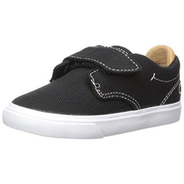 Imagem de Lacoste Tênis infantil Esparre, Lona preta, 5.5 Big Kid