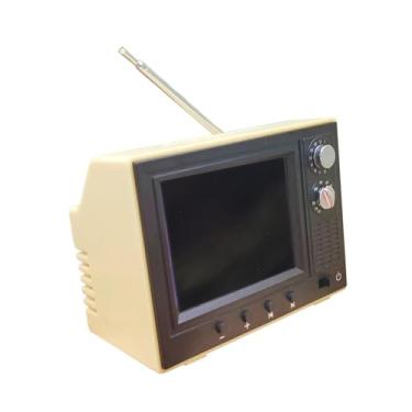 Imagem de Luwecf Mini TV para Casa de Bonecas, TV Pequena, Brinquedo de Jantar, Decoração em Escala 1:12, Móveis para Casa de Bonecas, Acessórios, Mini TV, Amarelo