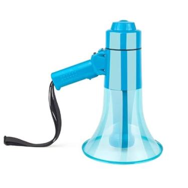 Imagem de Megafone portátil com voz, sirene e luz LED para fãs e treinadores de torcida alto-falante portátil