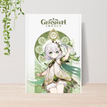 Imagem de Quadro Decorativo Jogo Genshin Impact A4  Placa MDF 003 - Lomi Art