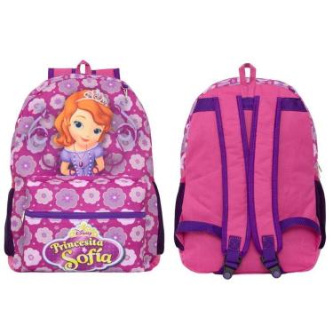 Imagem de Mochila Feminina Infantil Princesa Sofia Costa Resistente