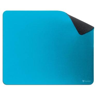 Imagem de Mouse Pad TopGet ProControl | Gamer & Home Office | Precisão, Deslize Suave | Base Borracha Antiderrapante, Poliéster Durável | 22x18 cm (Azul Claro)
