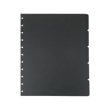 Imagem de Divisórias de tabulação Staples Arc, preto, tamanho carta, conjunto de 5