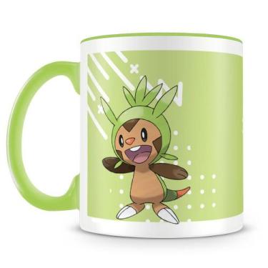 Imagem de Caneca de Porcelana Pokémon Chespin - Alta Resistência e Brilho - Amo 