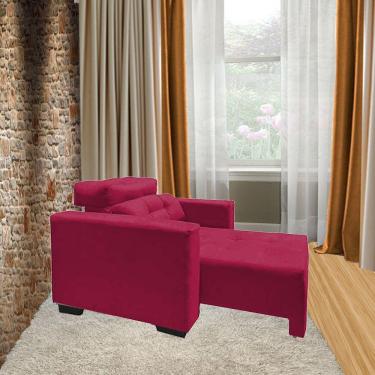 Imagem de Poltrona Amamentação E Decoração Veneza Exclusiva Vermelho - BL Decor