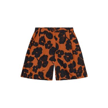 Imagem de Bermuda Feminina Em Voher Essendi Laranja Escuro