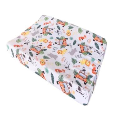 Imagem de Trocador De Fraldas Anatômico Impermeável Menina Menino Para Cômoda e Berço (Safari)