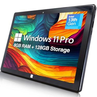 Imagem de Fusion5 Tablet PC profissional Windows 11 de 10,1 polegadas – tablet Windows ultrafino FWIN232 Plus – 8 GB de RAM, tela Full HD de 10 polegadas, WiFi 5G, CPU Quad-Core, USB 3.0, Micro HDMI, câmeras