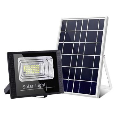 Imagem de Refletor Solar Externo À Prova D'Água IP67, LED, 60W, Com Sensor De Acendimento Automático Ao Anoitecer E Cabo De 4,5m Para Iluminação De Segurança Em Estacionamentos, Quintais E Garagens(2PCS)