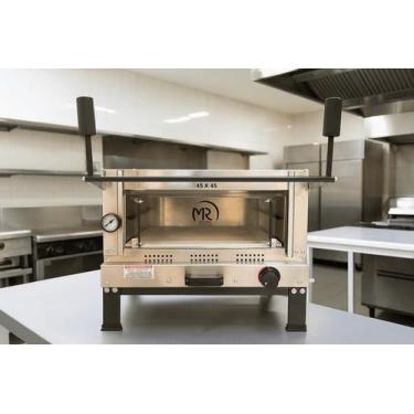 Imagem de Forno Industrial Refratario 45x45 A Gás Para Pizza Leona - Mr Fogões