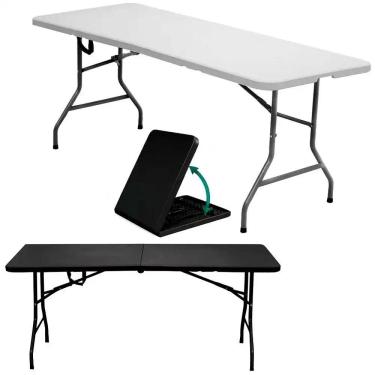 Imagem de Mesa Dobrável Vira Maleta Com Alça 180 × 74 Cm Portátil Até 150 Kg Zelt