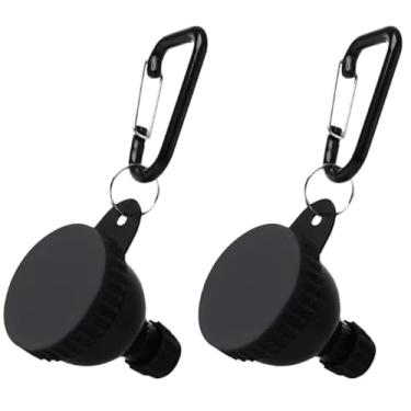 Imagem de Pacote com 2 recipientes de proteína em pó com funil e chaveiro, para garrafas de água e coqueteleiras