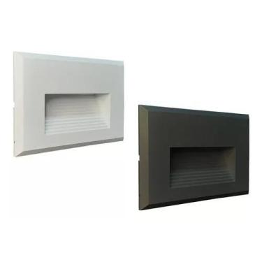 Imagem de Luminária Led Balizador Embutir Parede Escada P/ Caixa 4x2 - Gaya, Bra