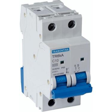 Imagem de Disjuntor Tr6ka 2 P 10 A Curva C Tramontina Tramontina