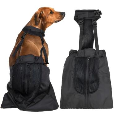 Imagem de Peitoral de mobilidade para cães para recuperação de lesões, estilingue ajustável para suporte de perna traseira, suporte de elevação para cães grandes