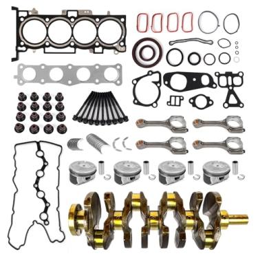 Imagem de Kit de revisão de reconstrução do motor para Kia Optima/Sportage/Sorento, para Hyundai Sonata/Tucson 2.4L G4KJ, Inclui virabrequim 2.4, conjunto de juntas de cabeça, biela 23111-2G200 23111-2G230
