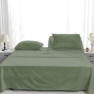 Imagem de Jogo de lençol com 4 peças Flex Head California King, top 86,4 cm para camas ajustáveis com número de sono, 100% microfibra, bolso profundo de 40,6 cm, cabeça dividida premium, conjunto de lençóis