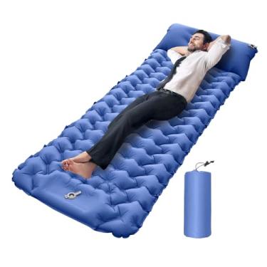 Imagem de Tapete de dormir inflável, tapete de dormir para viagem | Colchão com ar autoinflável, leve e compacto para acampar, ao ar livre, viagem, mochilão, barraca