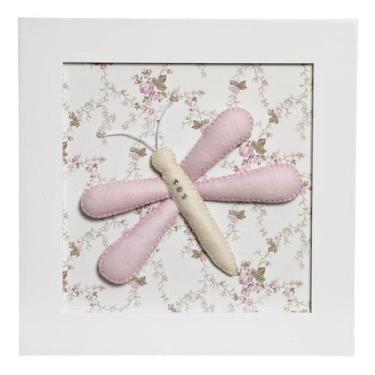 Imagem de Quadro Decorativo Libélula Quarto Bebê Infantil Menina - Potinho de me