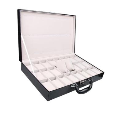 Imagem de Colaxi Caixa de assistência da caixa de assistência com travesseiros Multifuncionais Jóias Organizador de pulso Casal de relógio de pulseira para colar dos