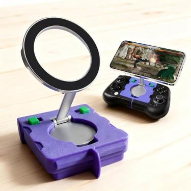 Imagem de Uonekamo Suporte de telefone para jogos – Suporte ergonômico e leve compatível com GameSir X5 Lite para Android e iPhone 15/16, perfeito para jogos móveis como Genshin Impact e Zenless Zone Zero