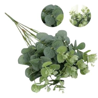 Imagem de Kit 2 Buquês Folhas Eucalipto Artificial Flor Planta Galho Verde