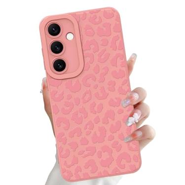 Imagem de OOK Capa compatível com Samsung Galaxy S24 Plus, estampa fofa de leopardo rosa de silicone, capa de telefone macia e fina à prova de choque para mulheres e meninas - leopardo rosa