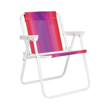 Imagem de Cadeira Praia Infantil Alta  Dobravel, aluminio leve e resistente  Mor