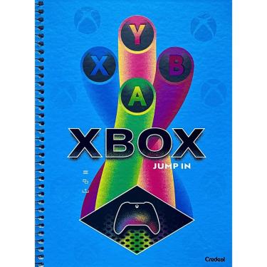 Imagem de Caderno Espiral Capa Dura Universitário A4 Xbox 80 Folhas Credeal Estampa 2