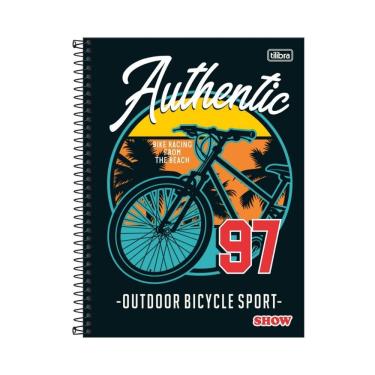 Imagem de Caderno Espiral Capa Dura Universitário Show Masculino 256 Folhas 16 Matérias Tilibra Estampa 8