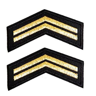 Imagem de Emblema bordado de dragona, bordado costurado para mochilas de jaqueta de roupas - 2 peças de alça de ombro para passar a ferro