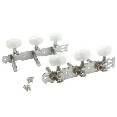 Imagem de Tarraxa DOLPHIN Pino Fino Cromada para violão cordas de aço