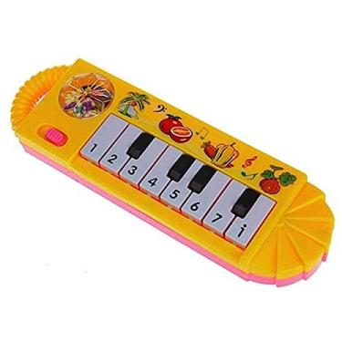 Imagem de Generic Brinquedo de Piano Musical Infantil de Desenvolvimento da Moda Com Flocos de Neve, Promove Compreensão Sonora, Material Plástico para Bebês (Colorido)