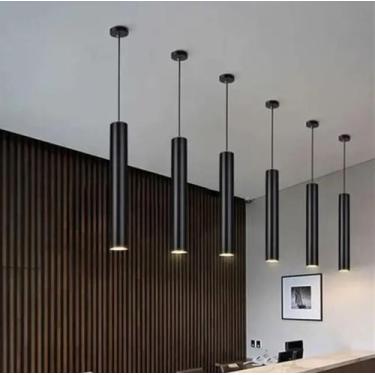 Imagem de Pendente moderno slim tubular linear para 1 mini dicroica 60cm - LUXOS