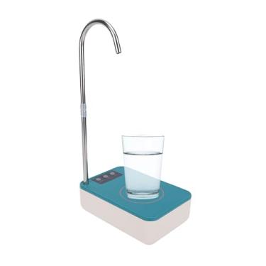 Imagem de Asixxsix Dispenser de garrafa de água da área de trabalho, Bomba de garrafa de água portátil automática para 5 3 2 galões de água engarrafada, Bomba de garrafa elétrica recarregável USB (Verde)