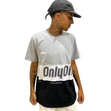 Imagem de Camiseta Masculina Especial Onbongo Cinza ON264-Masculino