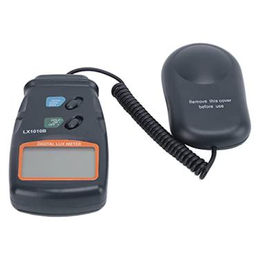 Imagem de LiebeWH Iluminômetro Digital Luxmeter Com Trava de Leitura, Tela Grande de 18 Mm para Escritório Doméstico, Medidor de Vela de 9V Medidor de Luz Digital LX1010B Luminômetro Portátil, Taxa de