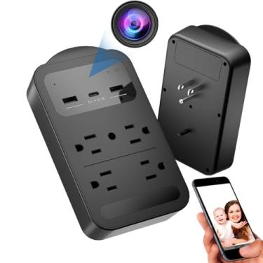 Imagem de FOX SCOUT Câmera de carregamento HD de 160°, câmera de segurança interna e de saída, câmera de babá para casa/escritório/animal de estimação/babá, câmeras espias ocultas com detecção de movimento