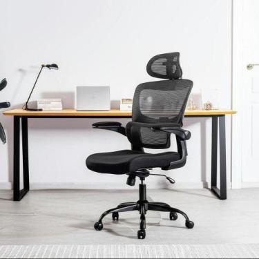 Imagem de Cadeira Gamer Giratória Para Escritório Preta - Ideal