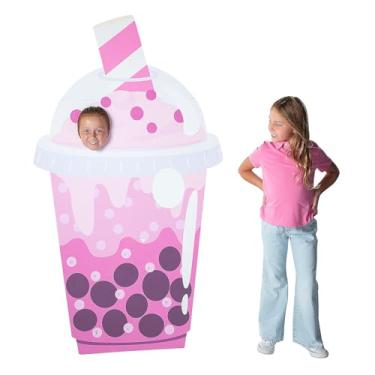 Imagem de Fun Express Recorte de papelão Boba Tea de 96,5 cm x 165 cm com cavalete