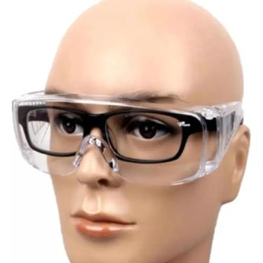 Imagem de Óculos de Proteção Segurança Transparente, Sobreposição para Óculos de Grau, EPI Individual