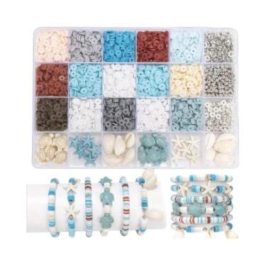 Imagem de Kit De Miçangas De Argila Polimérica Sortidas 14400/4200/2400 Peças Pa