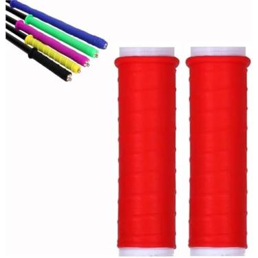 Imagem de Cold Shrink Handle Wrap, 4.7/6.7in Cold Shrink Handle Wrap with Non Slip Texture, Convenient Practical Silicone Bat Grip Tube for Fishing Rods, Rackets and Hand Tools(Red,L" 6.7" D: 1.57")