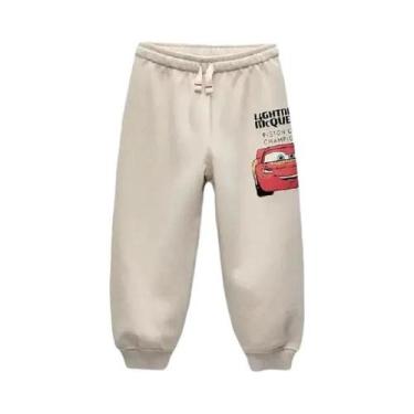 Imagem de Calças Esportivas Harem Estampadas Da Disney McQueen Para Meninos, Rou